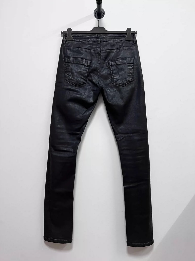 Rick Owens RO Waxed Stretch Denim Jeans