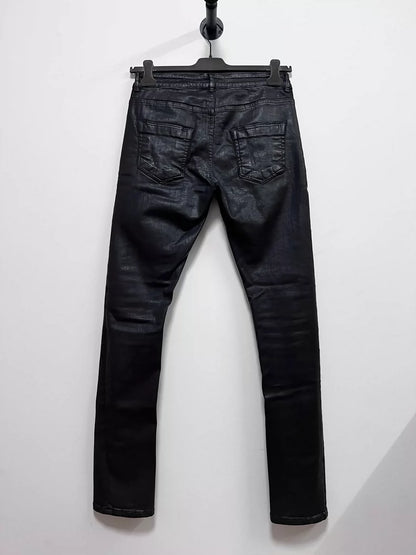 Rick Owens RO Waxed Stretch Denim Jeans