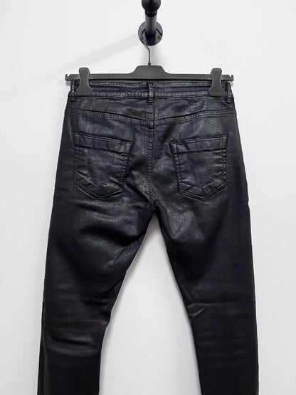 Rick Owens RO Waxed Stretch Denim Jeans
