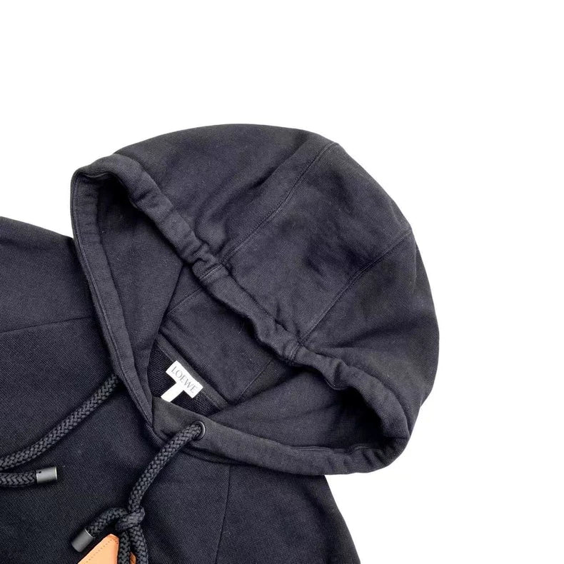 Loewe Cotton Chest Logo Short Hoodie