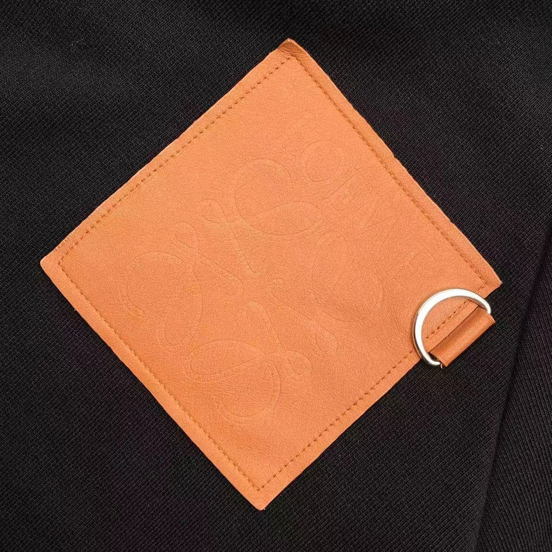 Loewe Cotton Chest Logo Short Hoodie