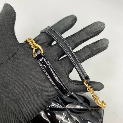 YSL Sade Black Patent Leather Handbag