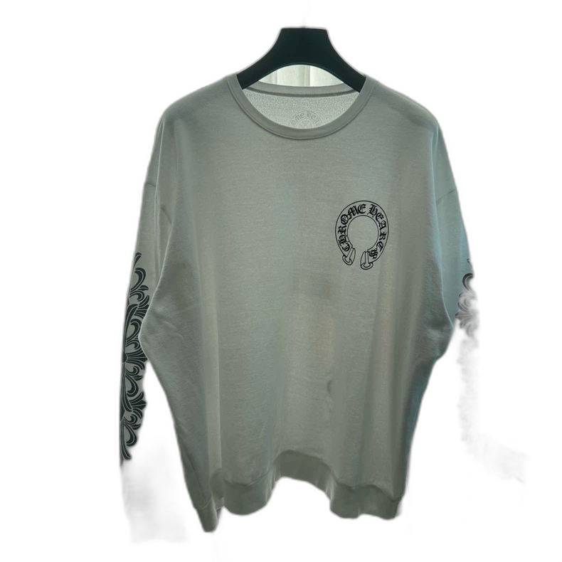 Chrome Hearts White Sweatshirt with Logo