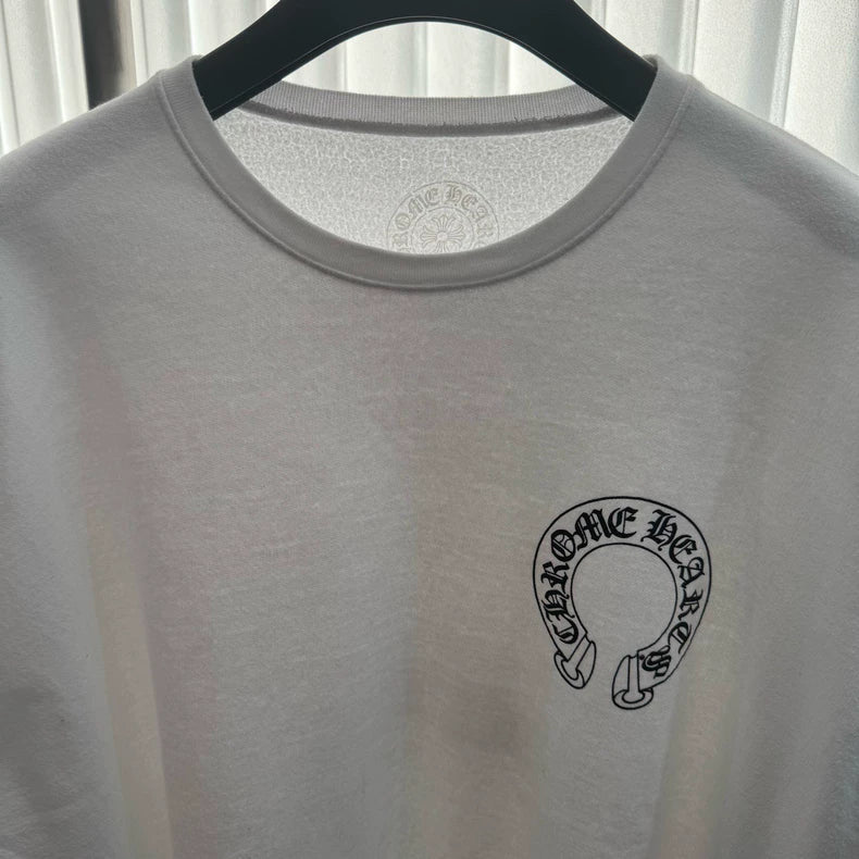 Chrome Hearts White Sweatshirt with Logo