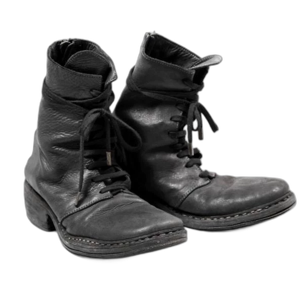 Black Leather Ankle Boots