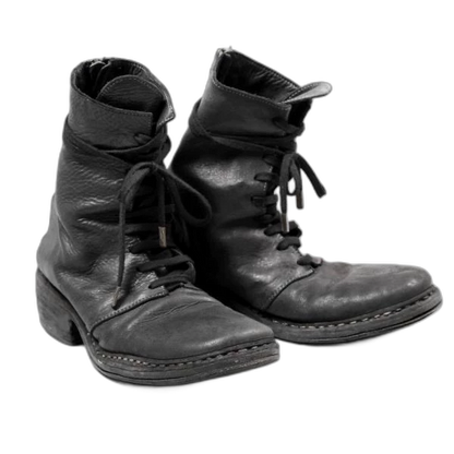 Black Leather Ankle Boots