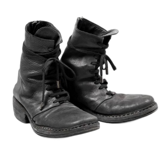 Black Leather Ankle Boots