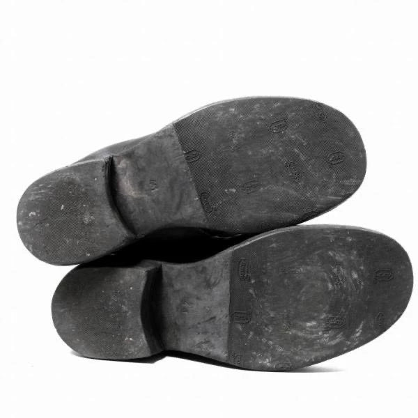 Black Leather Ankle Boots