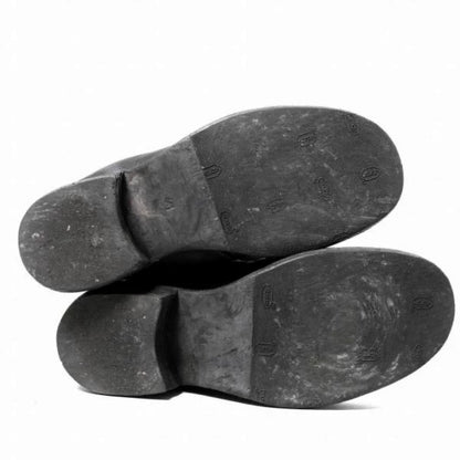 Black Leather Ankle Boots