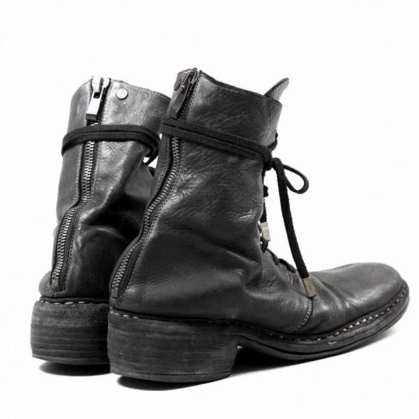 Black Leather Ankle Boots