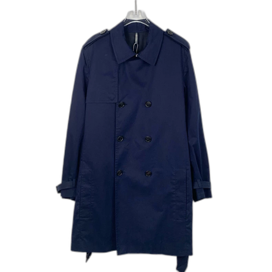 Dior Navy Cotton Double-Breasted Trench Coat