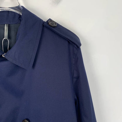 Dior Navy Cotton Double-Breasted Trench Coat