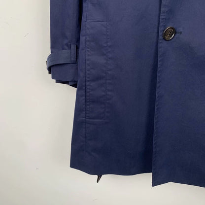 Dior Navy Cotton Double-Breasted Trench Coat