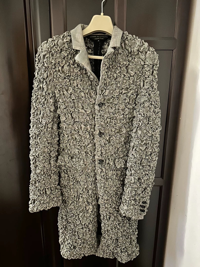 CDG Homme Plus Pleated Wool Coat