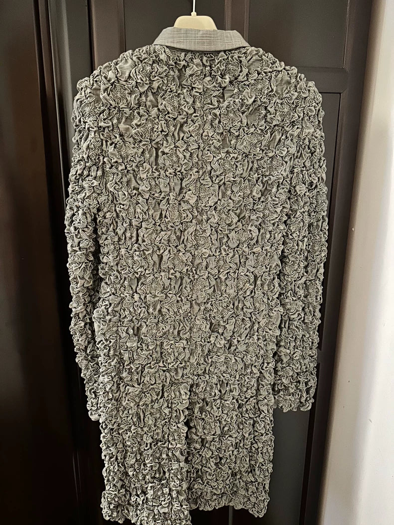 CDG Homme Plus Pleated Wool Coat
