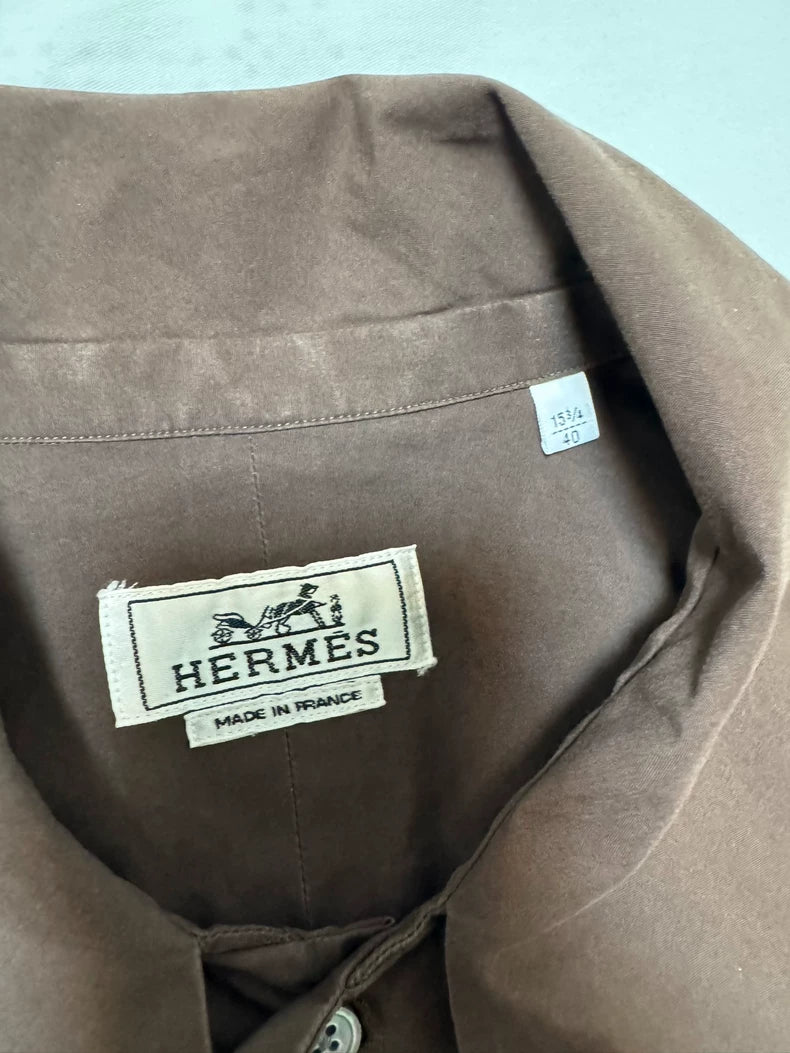 Hermes Big Collar Shirt Jacket-yf