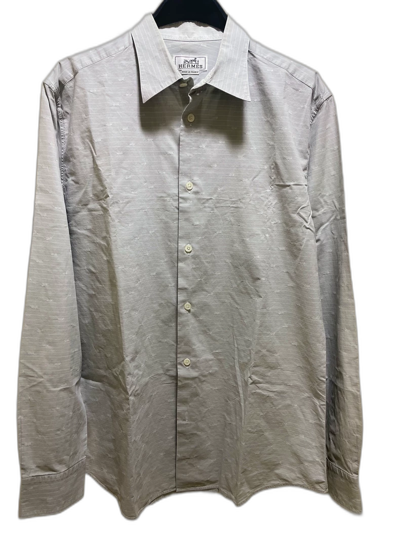 Hermes Long Sleeve Cotton Shirt for Men