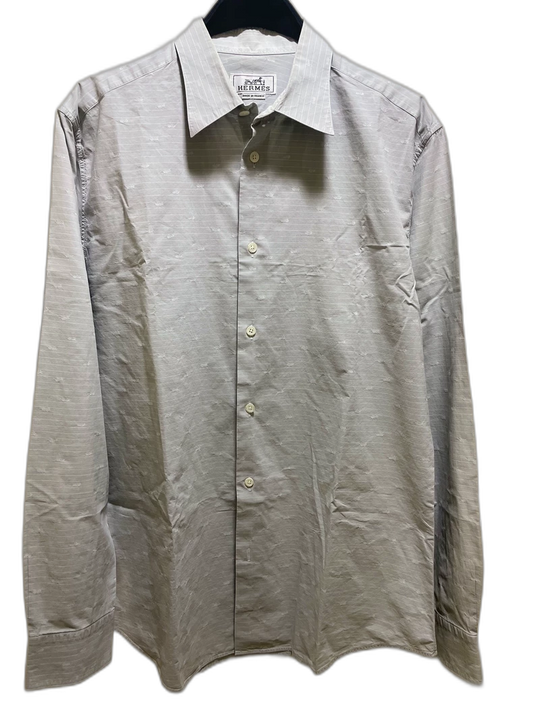 Hermes Long Sleeve Cotton Shirt for Men