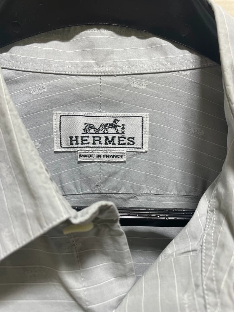 Hermes Long Sleeve Cotton Shirt for Men