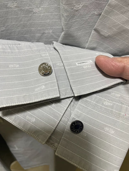 Hermes Long Sleeve Cotton Shirt for Men