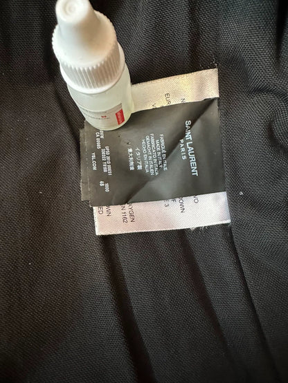 Saint Laurent SLP Leather Trimmed Down Jacket