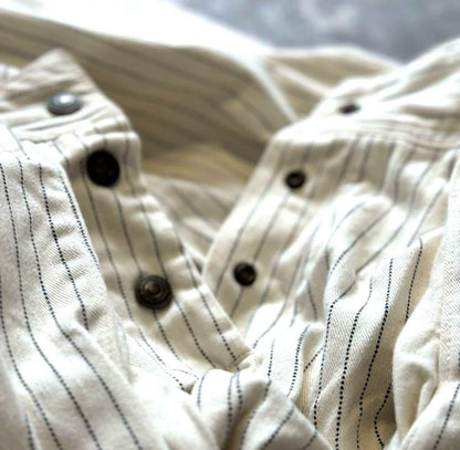 Kapital Striped Wide-Leg Shorts