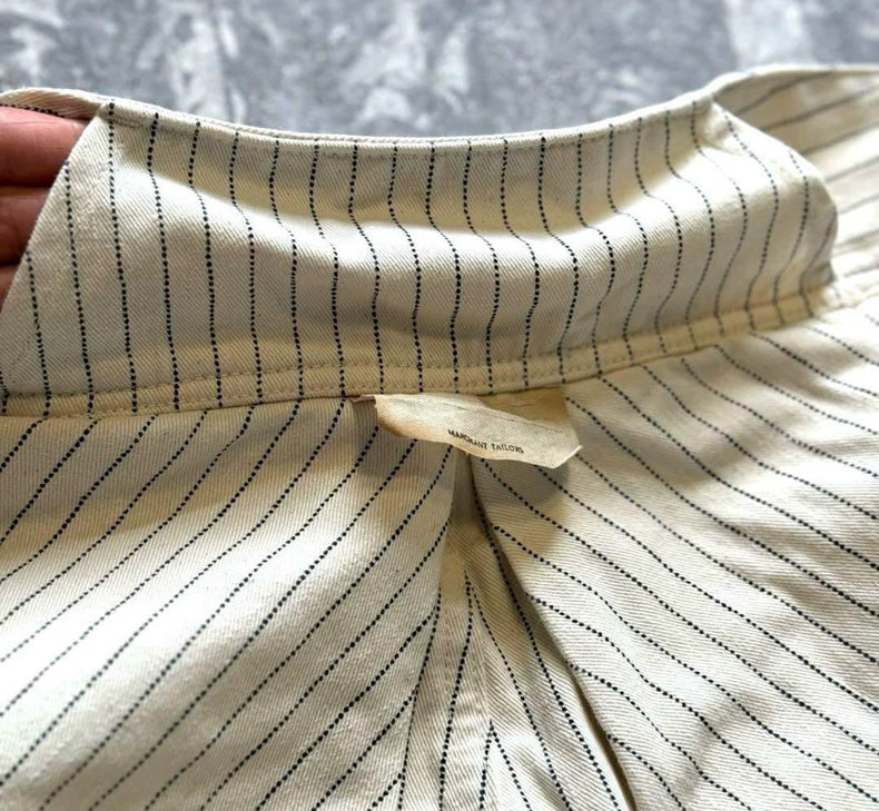 Kapital Striped Wide-Leg Shorts