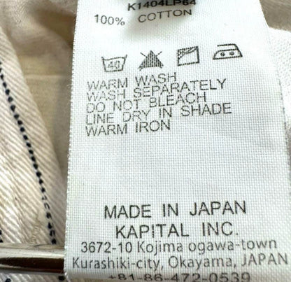 Kapital Striped Wide-Leg Shorts