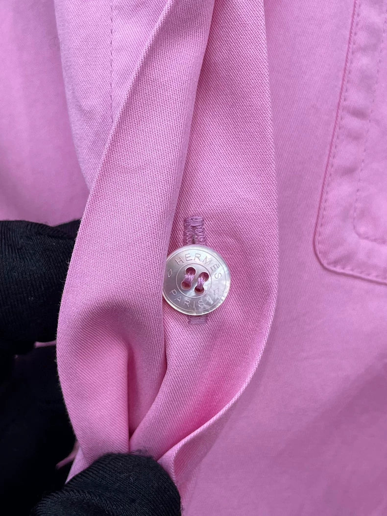 Pink Shirt Dress from Hermes