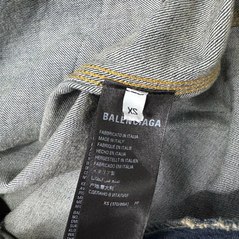 Balenciaga Zip Denim Jacket-yf