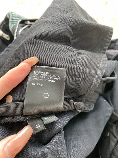 Amiri Black Green Patchwork Jeans