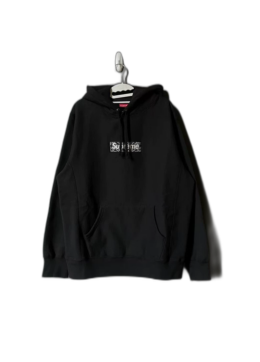 Supreme Black Floral Hoodie