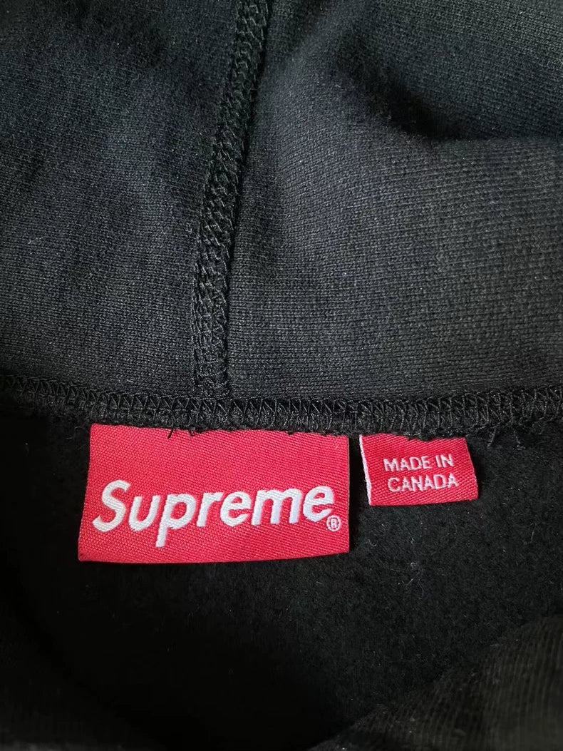 Supreme Black Floral Hoodie