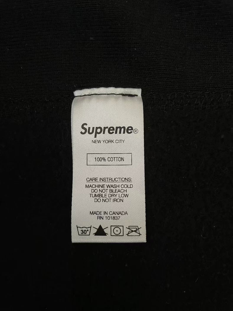 Supreme Black Floral Hoodie