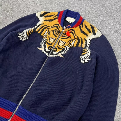 Gucci Tiger Knitted Baseball Jacket
