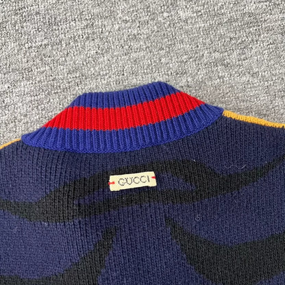 Gucci Tiger Knitted Baseball Jacket