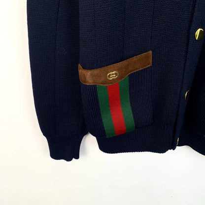 Gucci Wool V-Neck Cardigan with Pockets