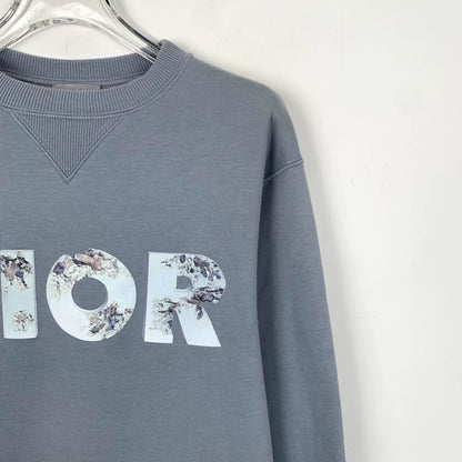 Dior x Daniel Arsham Blue Logo Sweatshirt