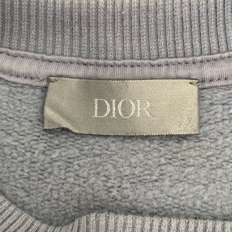 Dior x Daniel Arsham Blue Logo Sweatshirt