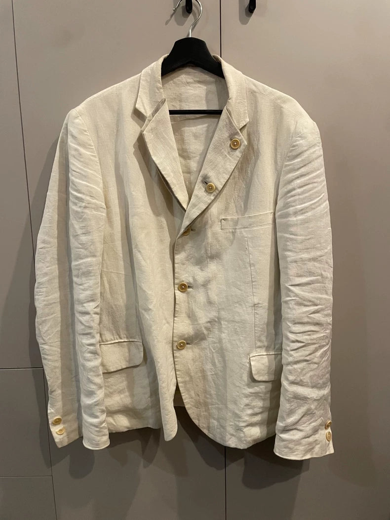 Yohji Yamamoto Layered Collar Suit Jacket