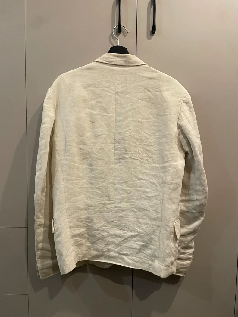 Yohji Yamamoto Layered Collar Suit Jacket