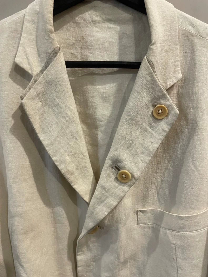 Yohji Yamamoto Layered Collar Suit Jacket