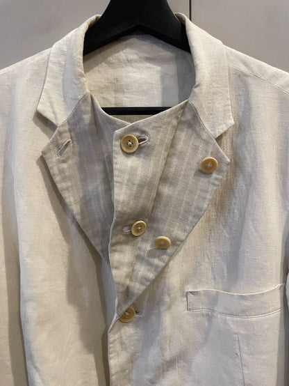 Yohji Yamamoto Layered Collar Suit Jacket