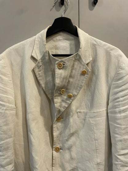 Yohji Yamamoto Layered Collar Suit Jacket