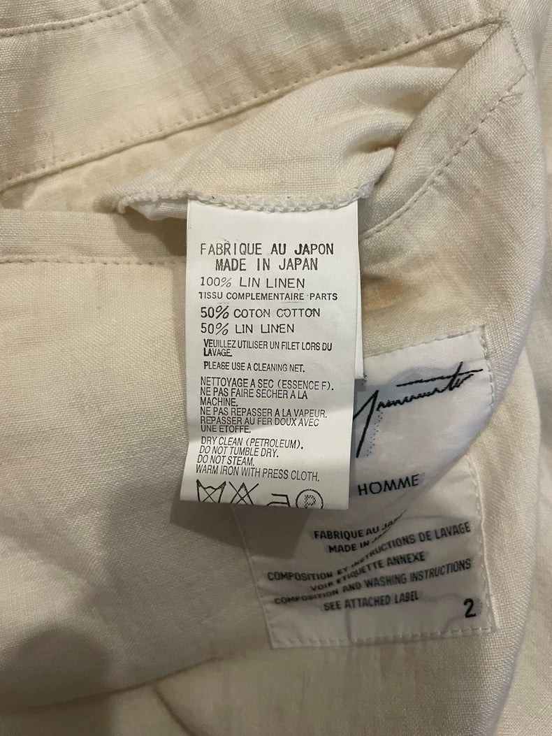 Yohji Yamamoto Layered Collar Suit Jacket