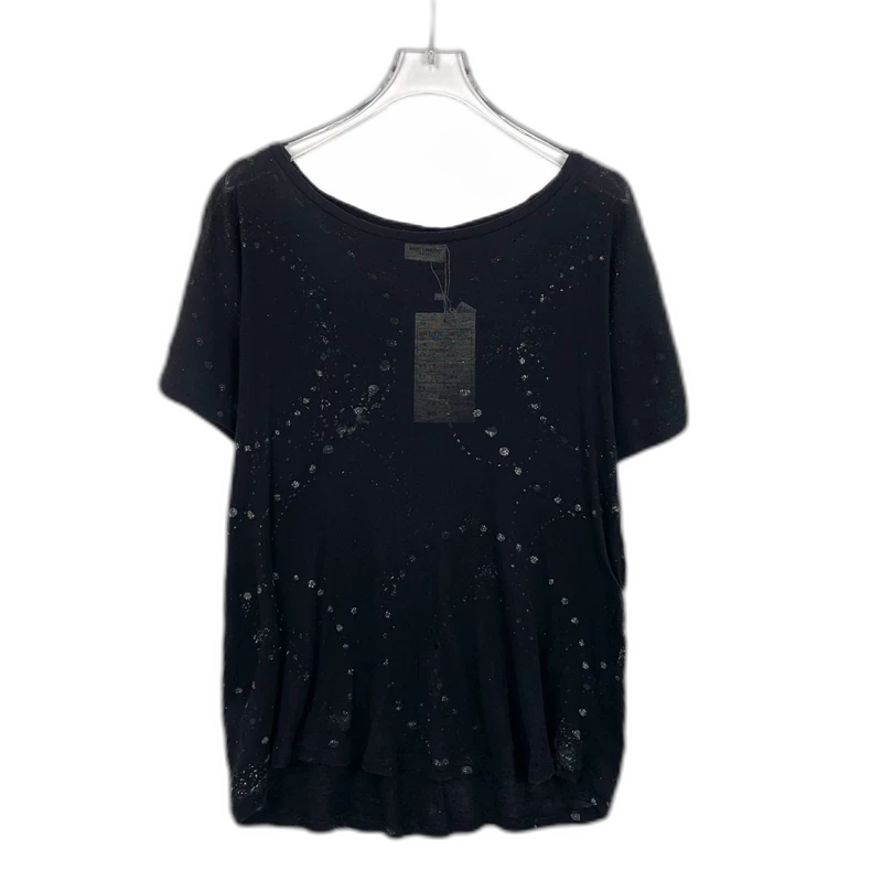 Saint Laurent Black Sequin Short Sleeve T-shirt