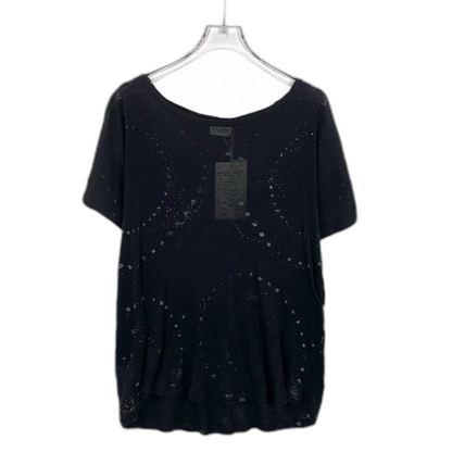 Saint Laurent Black Sequin Short Sleeve T-shirt