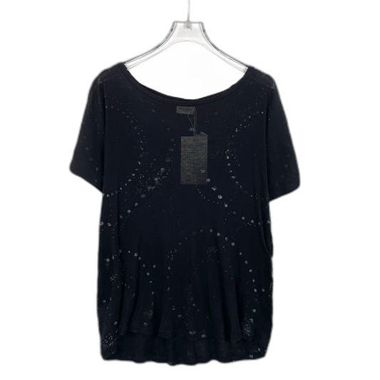 Saint Laurent Black Sequin Short Sleeve T-shirt