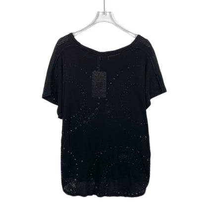 Saint Laurent Black Sequin Short Sleeve T-shirt
