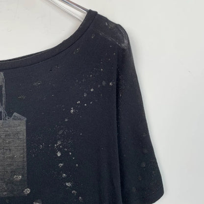 Saint Laurent Black Sequin Short Sleeve T-shirt